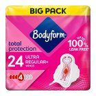 Bodyform Normal Towels Wings 24s