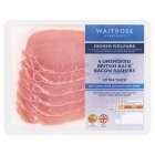Waitrose 6 Extra Thick Cut Unsmoked Dry Cured Back Bacon Rashers