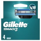 Gillette Mach 3 Starter Kit Handle +4 Blades