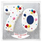 70th Birthday Balloon & Stars Cake