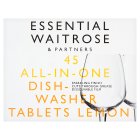 Waitrose 45 All in One Dish Tablets Lemon