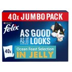 As Good As it Looks Ocean Feasts Wet Cat Food 40x85g