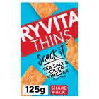 Ryvita Snack It Thins Sea Salt & Cider Vinegar Flatbread Snacks