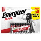 Energizer Max AAA LR03 1.5V