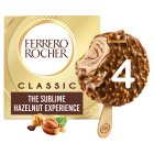 Ferrero Rocher Classic Milk Chocolate & Hazelnut Ice Cream Sticks Multipack 4 pack