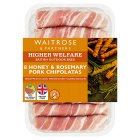 Waitrose 8 Honey & Rosemary Pork Chipolatas