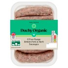 Duchy Organic 6 British Pork Sausages
