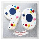 90th Birthday Balloon & Stars Cake
