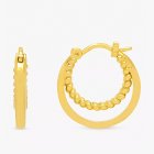Estella Bartlett Twisted rope hoop earrings