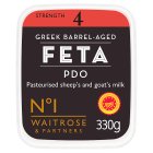 No. 1 Barrel Aged Greek Feta Cheese PDO Strength 4drained 2x100g