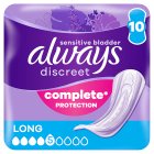 Always Discreet Incontinence Pads Plus Ultimate Night