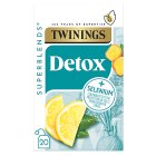 Twinings Superblends Detox Lemon & Ginger with Burdock Root & Fennel 20 Tea Bags