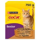 Senior Chicken and Turkey Dry Cat Food 750g