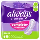 Always Discreet Incontinence Liners Normal For Sensitive Bladder.