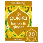 Pukka Organic Lemon, Ginger & Touch of Manuka Honey 20 Tea Bags34g