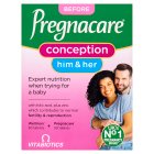 Vitabiotics Pregnacare Him & Her Conception Vitamin & Mineral Tablets Dual Pack 60s