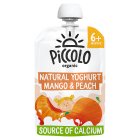 Piccolo Organic Natural Yoghurt Stage 1 Mango And Peach 100G