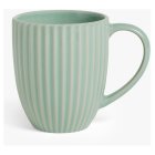 Green Ribbed Mug