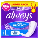 Always Dailies Extra Protect Panty Liners Large