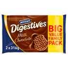 McVitie's Milk Chocolate Digestives Biscuits Twin Pack
