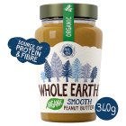 Whole Earth Organic Smooth Peanut Butter 340g
