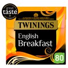 Twinings English Breakfast Decaffeinated 80 Tea Bags 218g