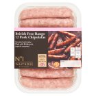 No.1 British Free Range 12 Pork Chipolatas