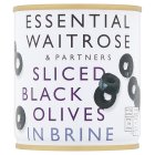 Essential Sliced Black Olives in Brinedrained 85g