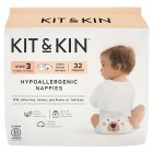 Kit & Kin Hypoallergenic Nappies Size 4 9-14kg 20-31lbs 32 Nappies
