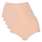 John Lewis Nude Cotton Full Brief