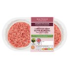 Waitrose 4 British Native Breed Beef Quarterpounders454g