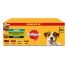 Pedigree Adult Wet Dog Food Pouches Mixed In Gravy Mega Pack 40x100g