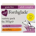 Forthglade Complete Grain Free Duck & Turkey Variety Pack