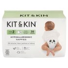 Kit & Kin Hypoallergenic Nappies Size 1 2-5kg 4-11lbs 38 Nappies