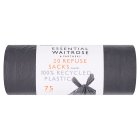 Waitrose Flush Top Refuse Bags