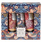 William Morris At Home Strawberry Thief Patchouli & Red Berry Hand Creams 3x30ml