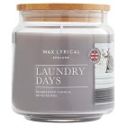Wax Lyrical Candle, Medium Jar, Laundry Days