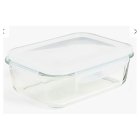 John Lewis Airtight Leak-Proof Glass Storage Container, 670ml, Clear
