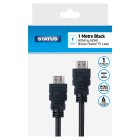 HDMI Cable - 1 Meter - Nickel Plated 6mm Cable - Black