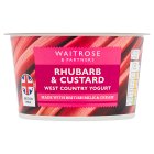 Waitrose Rhubarb & Custard West Country Yogurt150g