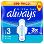 Always Ultra Sanitary Towels Day & Night Size3 Pads