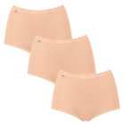 Sloggi 3 Pack Maxi Pants Nude 14