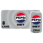 Diet Pepsi Cola Cans