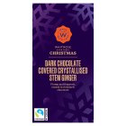 Waitrose Christmas Dark Chocolate Covered Crystallised Stem Ginger