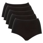 John Lewis Black Cotton Full Brief Size 12