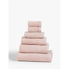 John Lewis Ultra Soft Cotton Hand Towel, Pale Pink