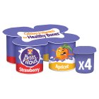 Yoplait Strawberry & Apricot Kids Yogurts Big Pots
