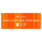 Waitrose Small Click Seal Food Bags25s