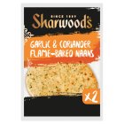 Sharwood's 4 Garlic & Coriander Mini Naans