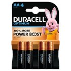 Duracell Optimum AA Batteries - 4 Pack